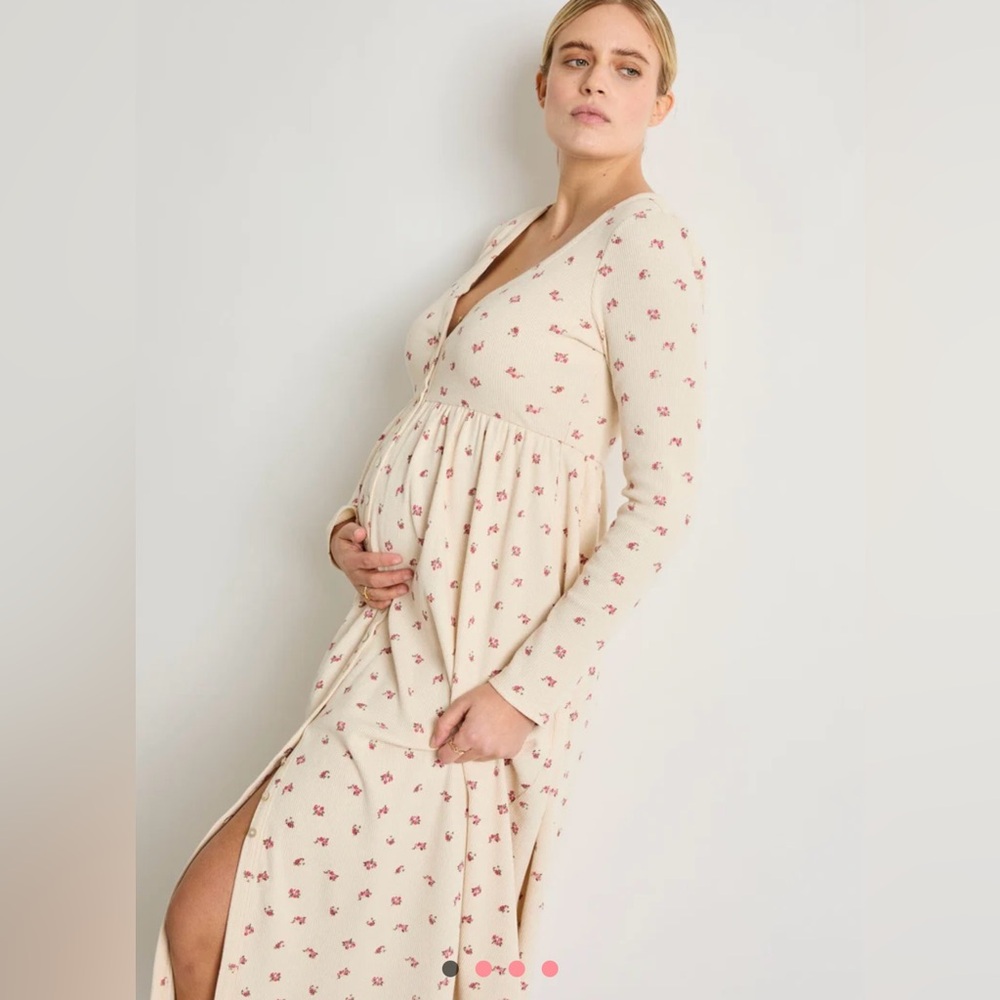 Hatch The Printed Waffle Nursing Dress - Picture 2 of 15